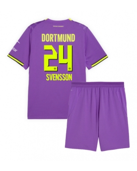 Borussia Dortmund Daniel Svensson #24 Maglia Gara Terza Repliche 2026-27 Bambino Maniche Corte